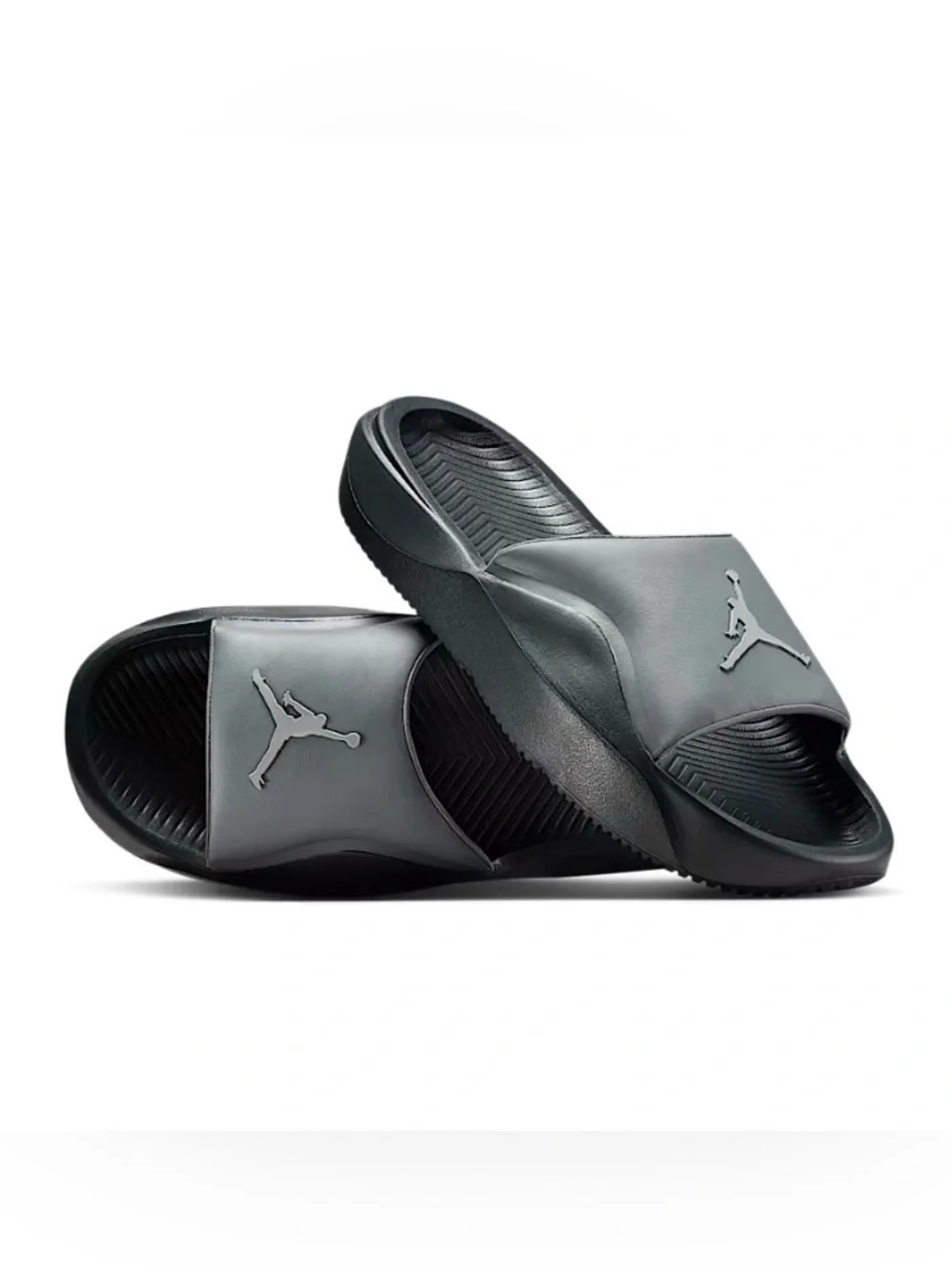 Jordan Men's Slide Sandals in Black and Dark Gray